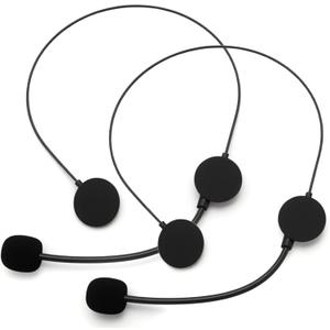 PROLOSO 9 Pack Play Headset with Microphone for Kids Toy Microphone Headband Rockstar Pop Singer Costume