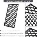 PB600PS1 Grill Grates Replacement Parts for Pit Boss 600 Pro Series Grill Parts PB 600 PS1 PB600 600PS1 Cast Iron Cooking Grates Sear Grids Pro Series II 600 Pitboss Pellet Smoker Grill Accessories