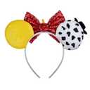 A Miaow Sparkling Headband Glitter Bow Hair Hoop Women Adults Butterfly Sequin Hair Clasp Halloween Party Festival Park Hair Accessory Costume (WD Story)