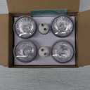 Vinaco GU10 Halogen Bulb Dimmable, GU10+c 110V 50W Candle Warmer Lamp Replacement, MR16 GU 10 50W Halogen Bulb 120V, 50 W MR16 with Glass Cover for Track&Recessed Lighting, 2800K Warm White, 6 Pack