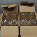 C CREST Wine Glasses Set of 8, 12oz, Lead-free, Clear, Durable Glassware