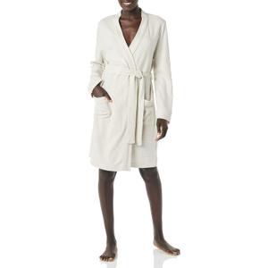Amazon Essentials Women's Lightweight Waffle Full-Length Bath Robe with Pockets, Medium