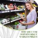 72 Pieces Clear Plastic Adhesive Shelf Tag & Price Label Holders for Supermarket, School, Library, Mailbox & Storage Bins(3 x 1 Inch)