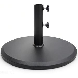 T&Jero 29 lb Round Heavy Duty Patio Market Table Umbrella Base Stand Weight Pre-Filled for Outdoor, Black