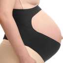 Momcozy Maternity Belly Support Band Adjustable Pregnancy Belly Band for Back & Pelvic Relief, Gentle Bump Lift, Breathable & Latex-Free, XL
