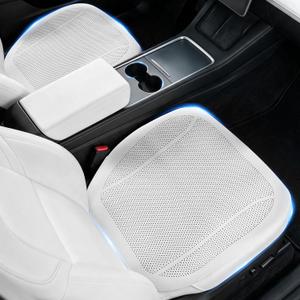 Erivis 2PCS Nappa Leather Car Front Seat Covers for 2025 2026 Tesla