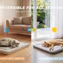 Dog Cooling Mat, Self Warming Cat Bed, Reversible Warm & Cooling Cat Bed, Winter Warm Cat Pad & Summer Cooling Cat Mat for Kittens & Small Dogs, Perfect for Crates, Beds & Sofas, Gray, 18" x 24"