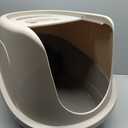 Amazon Basics No-Mess Hooded Enclosed Cat Litter Box, Large, Multicolor, 24 in x 18 in x 17 in