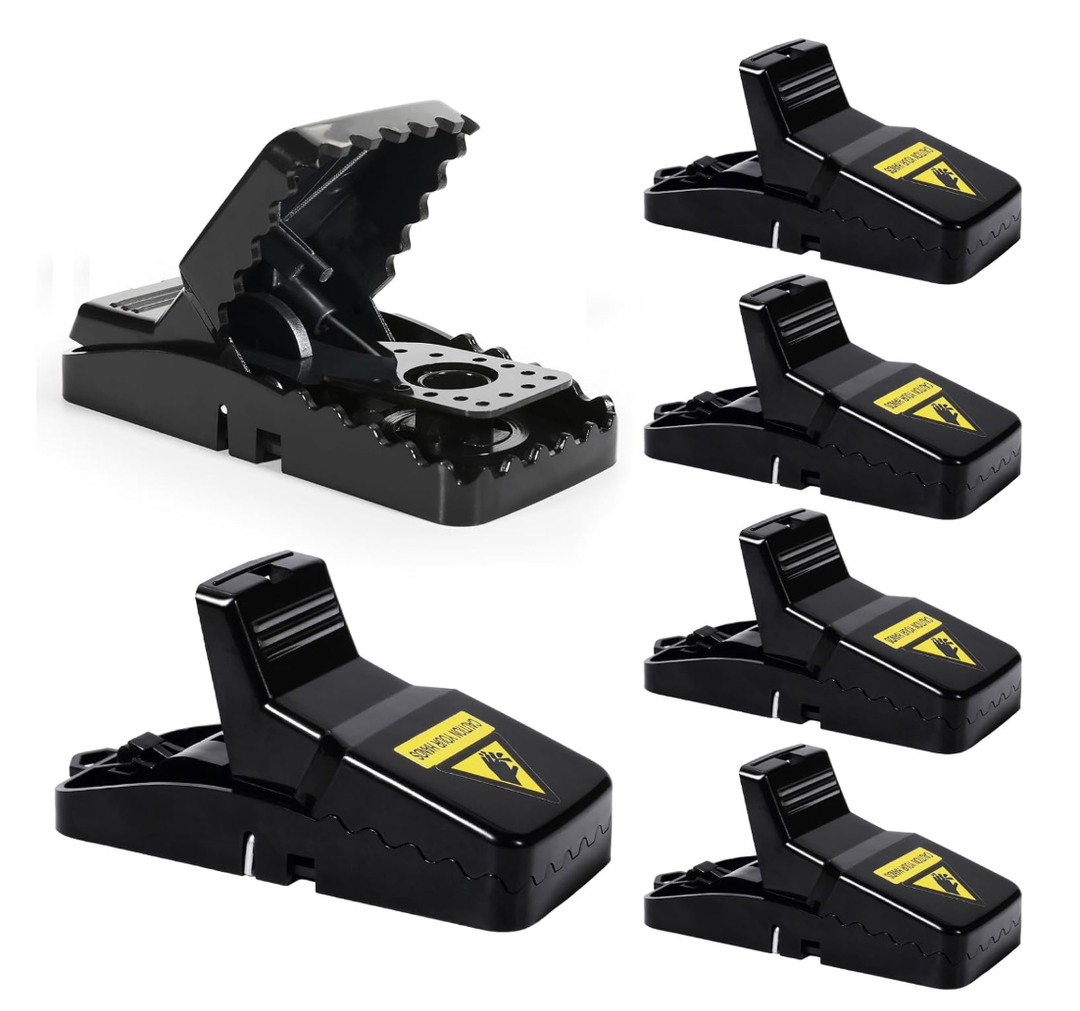 Mouse Traps Indoor for Home Small Trap House Mice Snap black 