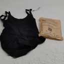 SHAPERX Women's Fajas Colombianas Shapewear Postpartum Tummy Control Body Shaper Butt Lifter Bodysuit (Large, Black)