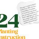24 Sets of Square Planting Guide with Glassine Envelopes  Perfect for Seed Paper Products, Wedding Favors, and Gift Sets (Square Shape)