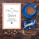 4 x Qiliji Father's Day Card for Stepdad, Step Fathers Day Card from Stepdaughter Stepson, Bonus Dad Father's Day Gifts, Stepdad Is Loved And Appreciated More Than He Knows