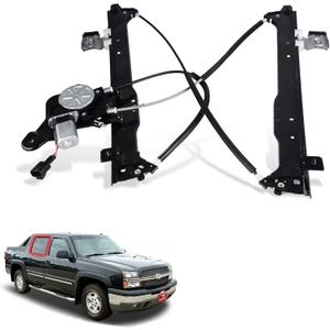 Rear Right Passenger Side Power Window Regulator with Motor Assembly Compatible for 1999-2009 Cadillac Escalade/Chevy Avalanche Silverado Suburban Tahoe/GMC Sierra Yukon XL, Replace 741-579
