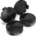 2.5In Wheel Center Cap for 2015-2025 Ford F150 Expedition Ranger Taurus Bronco Rim Hubcap PN: HL3V-1A096 HL3Z-1A096 HL3Z-1130 KL3V-1A096 ML3V-1A096, 4 PCS, Gloss Black