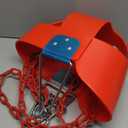 KINSPORY Toddler Swing, 59" Coated Heavy-Duty Iron Chains Baby Swing Outdoor, High Back Full Swing Infant Swing Seat with Tree Straps for Swing Sets Backyard Outdoor Indoor (Red)