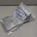XunLiu Stand-Up Al-Foil PE Bag Zip Lock Bags Reusable Airtight Storage Bags (50, 12cmX20cm+4cm/0.14mm), Pack Of 2