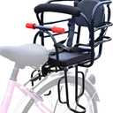 Rear Kid's Bike Seat, Back Mount Child Bike Seat Attachment for Adult Bike, Outdoor Bike Seat for Children, Toddlers, and Kids (Up to 110lb)
