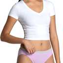 Fruit of the Loom Women's Eversoft Cotton Underwear Multipacks, Tag Free & Breathable, Size Medium, 8
