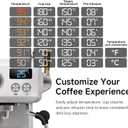 HIBREW H10Plus - Programmable Espresso Machine - 58mm Portafilter in Stainless Steel - Temperature & Cup Volume Adjustable at will - With Intelligent Display Screen & Pressure Gauge.