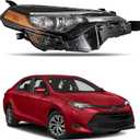 Headlamp for Passenger Side Compatible Replacement for Toyota Corolla L/LE/LE ECO 2017-2019 Headlight Assembly