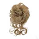 Curly Messy Bun Hair Piece for Updos with Claw Clip Hair Extensionsm #27 Brown Bun Clips for Hair,Long Beard Clip Claw in Bun Hair Pieces for Women Daily Use