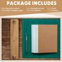 DoubleFill 1 Set Wooden and Bamboo Book Press Book Binding Tool Portable Book Binding Kits Bookbinding Supplies Book Press Bookbinding for DIY Book (12 Inch)