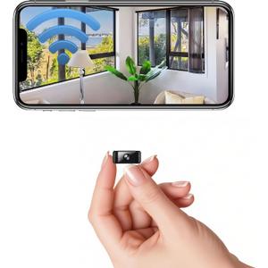Only 0.9 Inch Security Camera Mini Small Micro WiFi HD Cameras Home Indoor Use Night Vision Motion Detection Wide Angle Can No Need WiFi Cams Baby Monitor Wireless Nanny espias ocultas Secret Cam