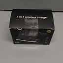 4 in 1 Wireless Charger with Alarm Clock Compatible for Galaxy Watch 8/7/Ultra/FE/6 Pro Galaxy S25/Ultra/S25+/S24/S23/Note 20/Z Flip 7/6/5 Fold 6 Galaxy Buds 3/2/Pro Multiple Devices Charging Station (white)