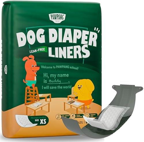 PAWPANG Disposable Dog Diaper Liners Booster Pads for Male & Female Dogs, 100ct, 4 Sizes Options, Doggie Diaper Inserts fit Most Types of Dog Diapers - Pet Belly Bands & Male Wraps (X-Small (100 ct)) PAWPANG Disposable Dog Diaper Liners Booster Pads for Male & Female Dogs, 100ct, 4 Sizes Options, Doggie Diaper Inserts fit Most Types of Dog Diapers - Pet Belly Bands & Male Wraps (X-Small (100 ct))