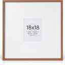 artisane home goods - Gallery Frame 1.0, Picture Frame, 18x18 Walnut, Gallery Wall Frame Set, Large Picture Frame, Oversized Mat (4x4, 4x6, and 5x7)