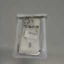 Misscase for iPhone 16 Pro Case with Privacy Screen Protectors,[Camera Lens Protector] Clear Magnetic Luxury Plating Case Compatible with MagSafe Elegant Anti-Scratch Case Cover Silver