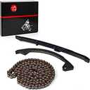 MOTO1988 Cam Timing Chain and Guides Compatible with Suzuki Quadsport Z400 LTZ400 LTZ 400 Z 400 2x4 2004-2013 OEM 12771-29F00 12811-07G00