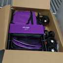 3 in 1 Pet Dog Stroller for Small Medium Dogs 10-50 lbs, Foldable Cat-Strollers for 2-Cats with Removable Carrier, Pet-Strollers for Cats with Storage Bag, Small Puppy-Stroller, Dog-Cart (Purple)