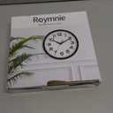 Wall Clock 10 Inch Silent Non-Ticking Modern Clock Battery Operated Classic Simple Minimalist Analog Decorative for Kitchen, Living Room,Office, Bedroom, Bathroom (Black)