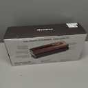 Mesliese Vacuum Sealer Machine Powerful 90Kpa Precision 6-in-1 Compact Vacuum Food Preservation System Built-in Cutter, 2 Bag Rolls & 5 Pre-cut Bags, Dry&Moist Modes Smart Suction, ETL Listed (Pink)