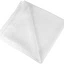 2Pcs White Sheer Voile Window Curtain Panels Elegant Light-Filtering Drapes for Bedroom Living Nursery Wide High Airy Window Decoration