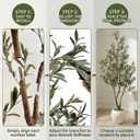 8ft Faux Olive Tree Artificial Indoor,Fake Olive Tree with Pot,Large Olive Branches and Lifelike Fruits,for Home Office House Living Room Decor