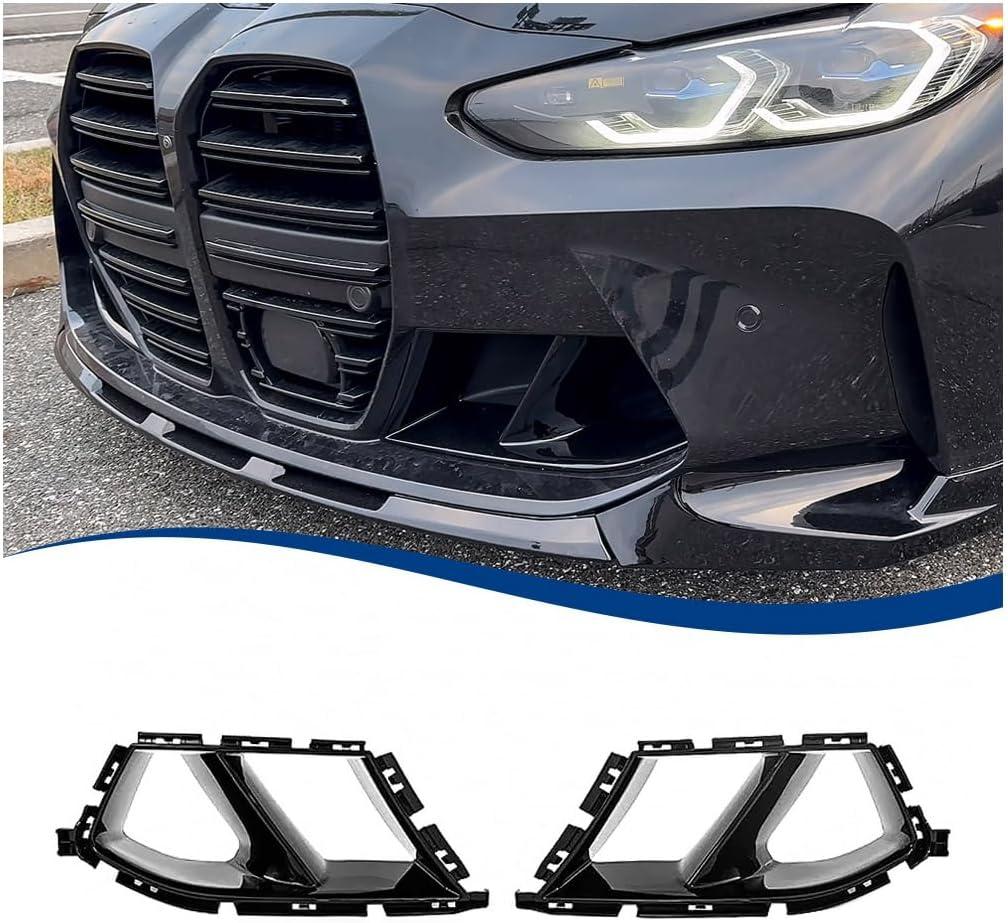 Front Bumper Air Duct Compatible with 2021-2025 M3 M4 model Splitter MP-Style ABS (G80 G82 G83, Gloss-Black)