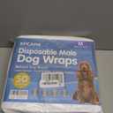 XPCARE 50 Count Disposable Male Dog Diapers, Male Dog Wraps,Super Absorbent Leak-Proof Fit (Medium)