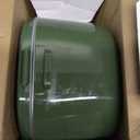 80W Electric Lunch Box for Adults, 1.5L Stainless Steel Food Warmer Lunchbox, 12V/24V/110V Portable Heated Lunch Box for Car/Truck/Office, Leak-Proof, Dishwasher-Safe with Insulated Bag(Green)