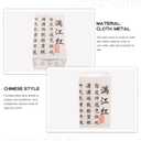 Veemoon Retro Square Fabric Lampshade Rustic Linen Lampshade China Table Lamp Shade Bedside Lamp Shade Replacement Wall Light Chandelier Covers E27 for Home Hotel Office (22x13cm, Colorful)