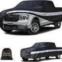 Ford Maverick Heavy Duty Truck Cover Custom Fit 2022-2026 Crew Cab Short Bed(4.5') with Door Zipper, 10 Layers Pickup Truck Cover Waterproof All Weather, Wind Dust Sun UV Protection.