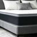 Queen Size Mattress in a Box 60x80 Inch 10 Inch Soft Pocket Spring Mattress Hotel Quality Quiet Support Polyester Cover Foam Filled