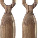 Bloomingville Brown Acacia Wood Salt & Pepper Mills,8 Inch (Set of 2)