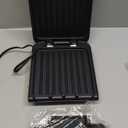 George Foreman 2-Serving Classic Plate Electric Indoor Grill and Panini Press, Black, GRS040B
