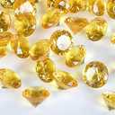 Babenest Acrylic Diamond Fake Gems Vase Filler, 240pcs 3/ 4 Inch Faux Diamonds Crystals Jewels for Table Scatters Wedding Party Event Arts & Crafts Birthday Decoration Favor (Gold)