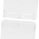 2pcs Transparent Acrylic Pen Organizer Stylish Brush StorageBucket for Makeup Brushes Pencils and Cosmetics Compact and Durable Design for Home and Office Use