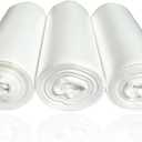 2 Gallon Small Trash Bags, Clear, 50 Counts/ Rolls