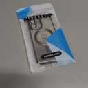 NITITOP Compatible with iPhone 16 Case Cute Clear Glitter [Compatible for MagSafe] Plating Heart Sparkle Bling Magnetic Girl Women Electroplated Frame Camera Protection Back Cover - Black