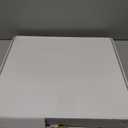 White Rectangular 18x20 Inches Acrylic Ottoman Tray Decorative Serving Tray with Cutout Handles Organizer Tray on Coffee Table Countertop Big Breakfast Bed Tray Living Room Appetizer Serving Food